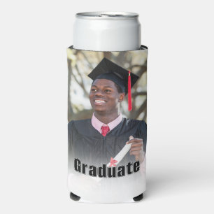 Personalized Graduation Photo Keepsake Memory Gift Seltzer Can Cooler