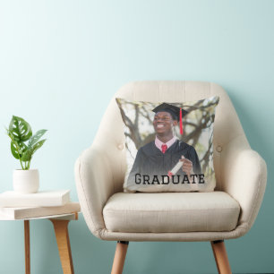 Personalized Graduation Photo Keepsake Memory Gift Throw Pillow