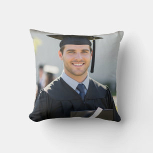 Personalized Graduation Photo Keepsake Memory Gift Throw Pillow