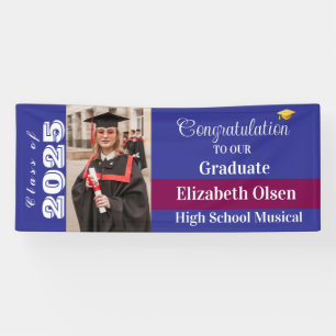 Personalized Graduation Photo, Name Banner
