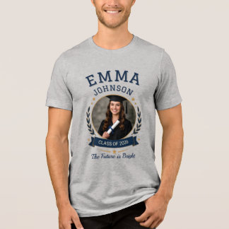 Personalized Graduation Photo T-Shirt |  Tri-Blend Shirt