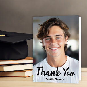 Personalized Graduation Photo Thank You Card