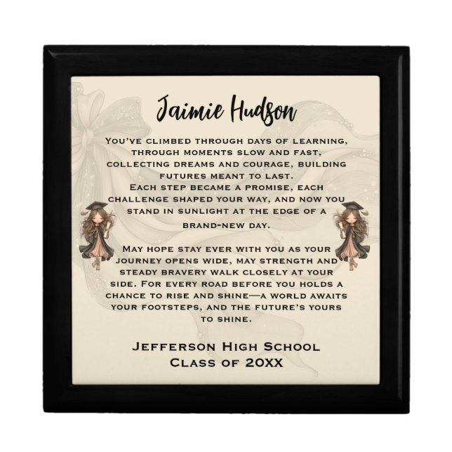 Personalized Graduation Poem  Gift Box (Front)