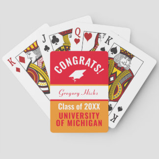 Personalized Graduation Poker Cards