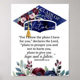 Personalized Graduation Poster with Name . Bible v