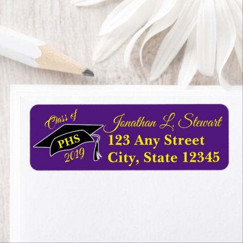 Personalized Graduation Return Address Labels