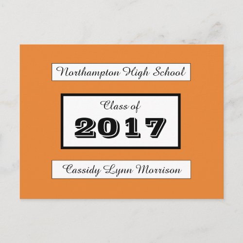 Personalized GraduationReunion Postcard
