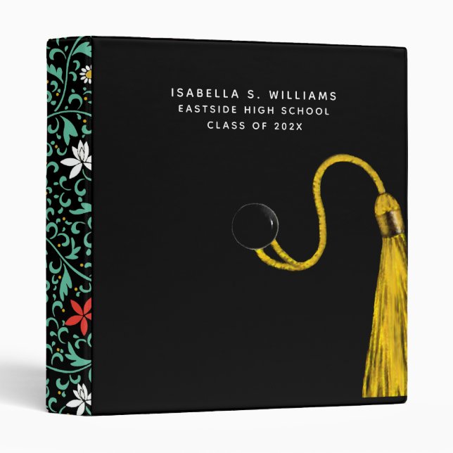 Personalized Graduation Scrapbook 3 Ring Binder (Front/Spine)