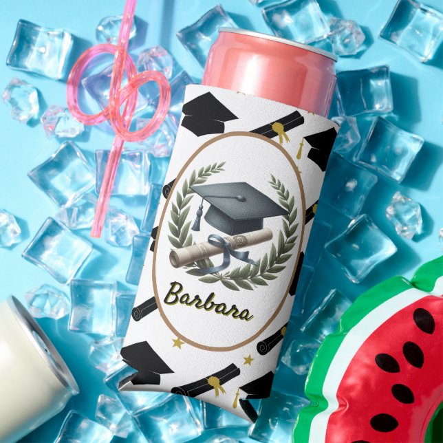 Personalized Graduation  Seltzer Can Cooler (In Situ Summer)