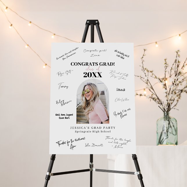 Personalized Graduation Signature Board Modern (Creator Uploaded)