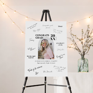 Personalized Graduation Signature Board Modern