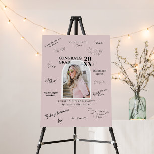 Personalized Graduation Signature Board Modern