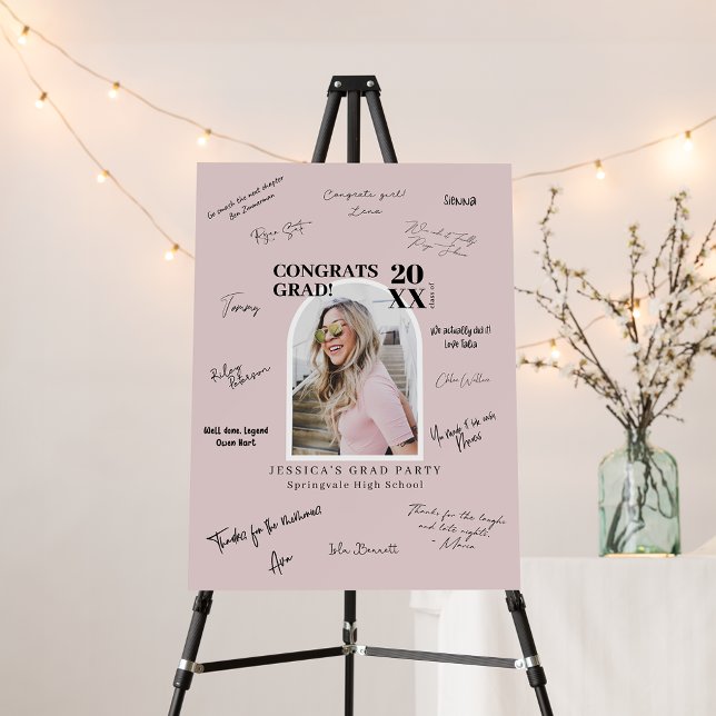 Personalized Graduation Signature Board Modern (Creator Uploaded)