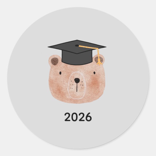 Personalized Graduation Sticker | Custom Year (Front)