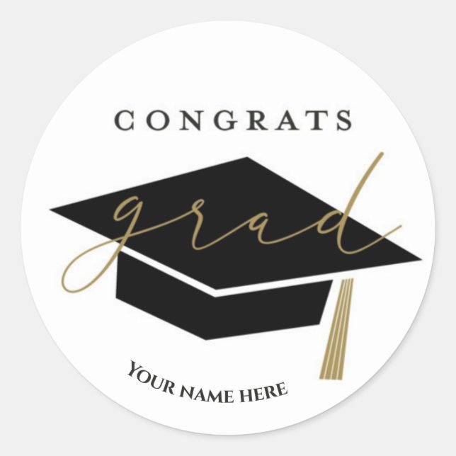 Personalized Graduation Stickers (Front)