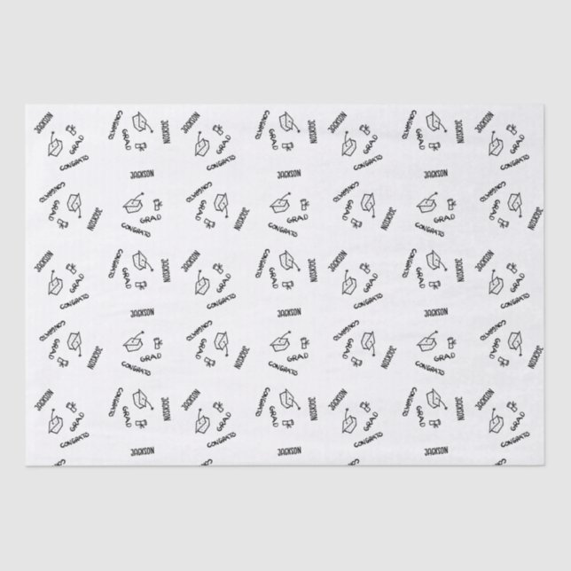 Personalized Graduation Tissue Paper (Front)