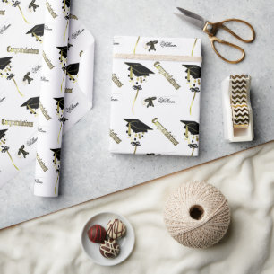 Personalized Graduation Wrapping Paper