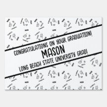 Personalized Graduation Yard Sign