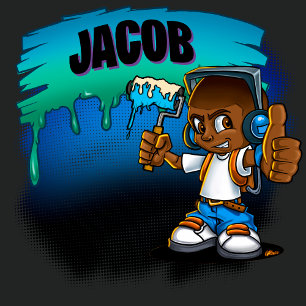 Personalized Graffiti Boy T-Shirt