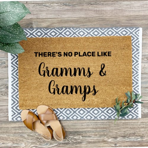 Personalized Gramms  Gramps Grandparents Welcome Doormat