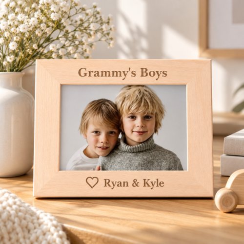 Personalized Grammy's Boys Picture Frame