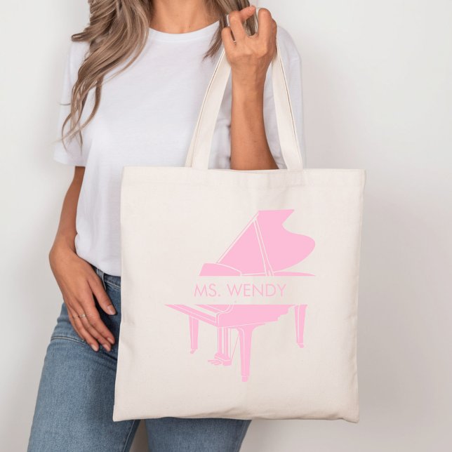 Personalized Grand Piano Tote Bag (Creator Uploaded)