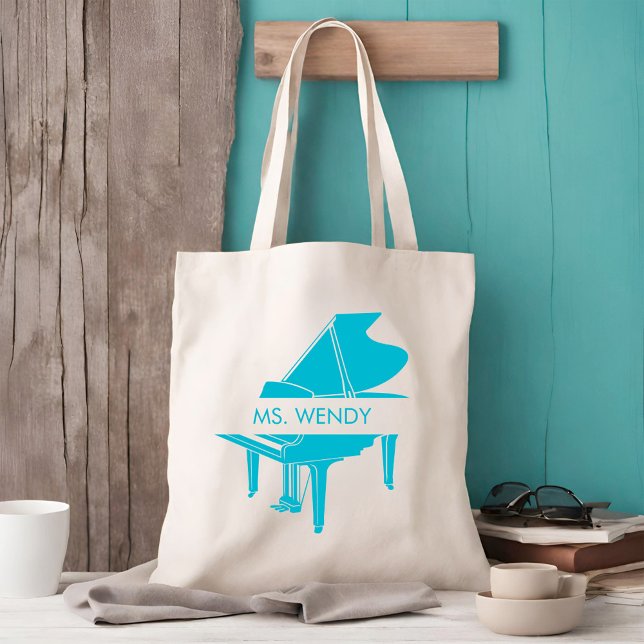 Personalized Grand Piano Tote Bag (Creator Uploaded)