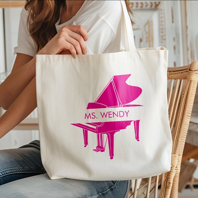 Personalized Grand Piano Tote Bag (Creator Uploaded)