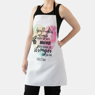 Personalized GRANDAUGHTER Gifts   Cute Quotes Fun  Apron