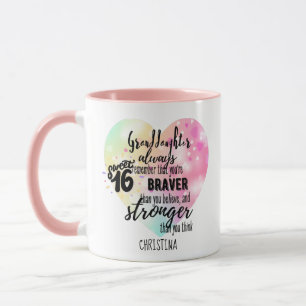 Personalized GRANDAUGHTER Gifts Cute Quotes Fun Mug