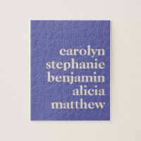 Personalized Grandchildren Names in Purple