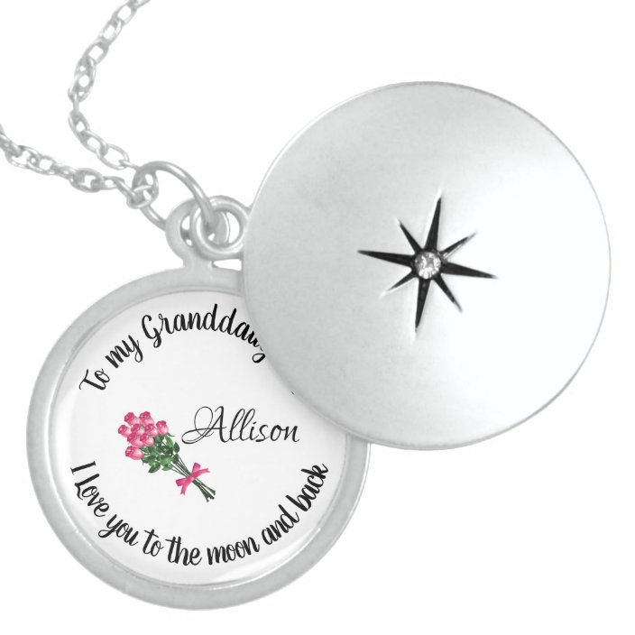 Personalized Granddaughter Locket Necklace