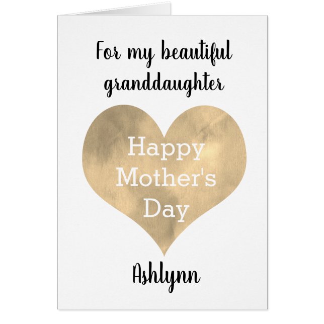 Personalized Granddaughter Mother's Day (Front)