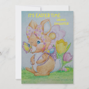 Personalized Granddaughter's Easter Greeting Card