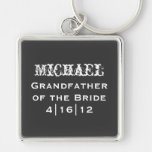 Personalized Grandfather Of The Bride Keychain at Zazzle