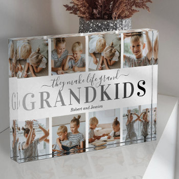 Personalized Grandkids Photo Block by special_stationery at Zazzle