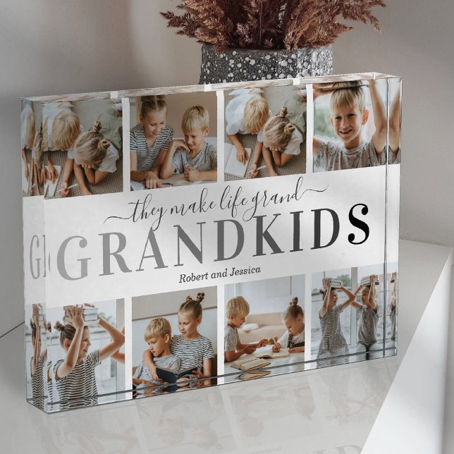 Personalized Grandkids Photo Block (Creator Uploaded)
