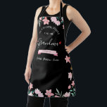 Personalized Grandma Apron With Grandkids' Names<br><div class="desc">Celebrate Grandma with our custom apron, elegantly framed in florals and personalized with "My favorite people call me grandma" plus family names. This high-quality, machine-washable apron protects clothes while cooking or baking. Ideal for Mother's Day or any special occasion, it's a practical, stylish gift that Grandma will cherish with every...</div>