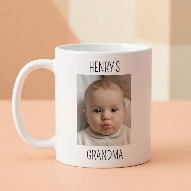 Personalized Grandma Baby Photo Coffee Mug (Creator Uploaded)