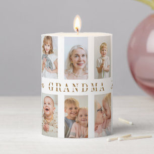 Personalized Grandma Candle   Custom Photos