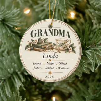 Personalized Grandma Christmas Ornament with Names