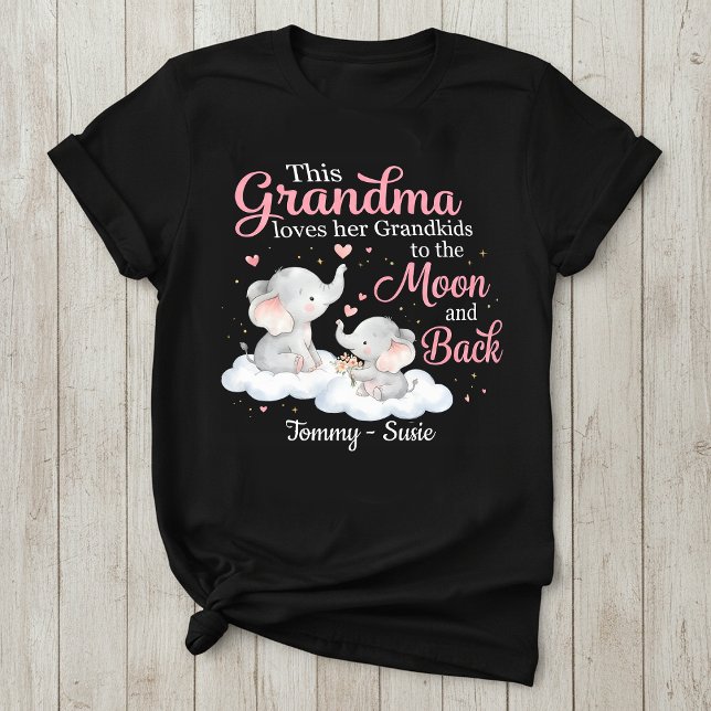 Personalized Grandma Elephant T-Shirt (Creator Uploaded)
