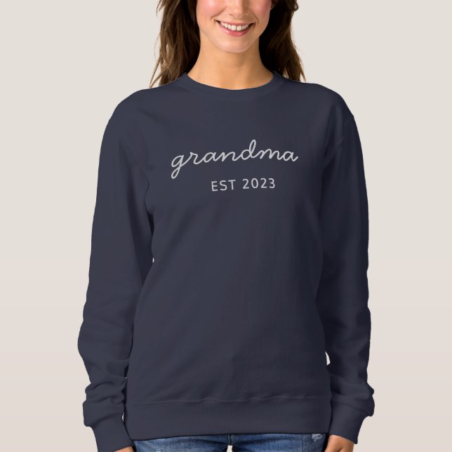 Personalized Grandma Est Year Sweatshirt  (Front)