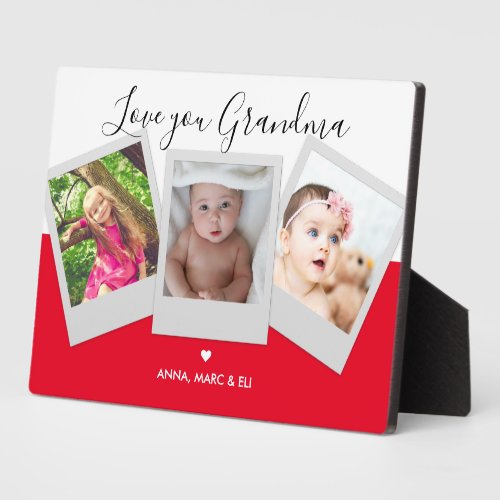 Personalized Grandma Gifts Photo Collage Grandkids Plaque