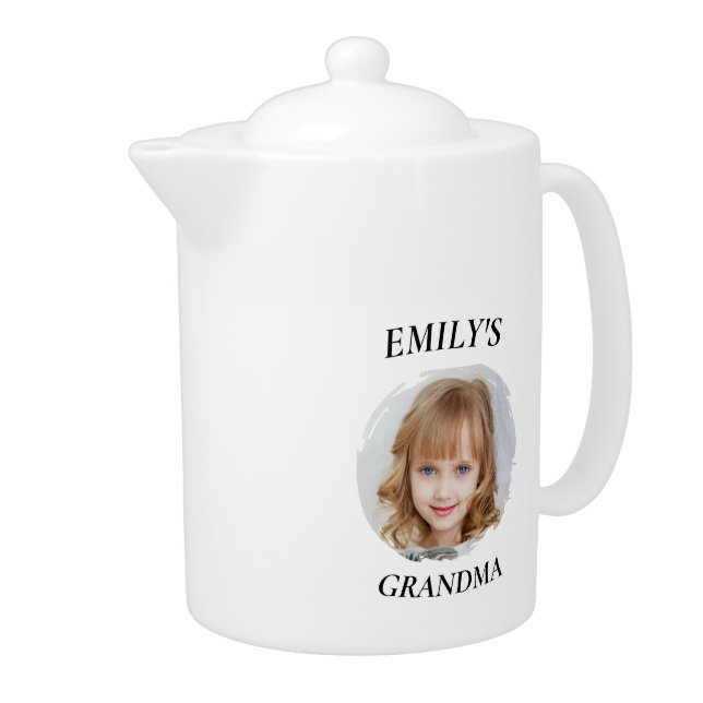 Personalized Grandma - Granddaughter Teapot (Right)