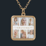 Personalized Grandma Necklace | Custom Photos<br><div class="desc">"Celebrate the special bond with Grandma by gifting her a Personalized Necklace that carries your favorite photos and heartfelt messages. This elegant piece transforms precious memories into wearable art she’ll treasure forever."</div>