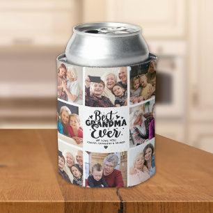 Personalized Grandma Photo   Best Grandma Ever Can Cooler