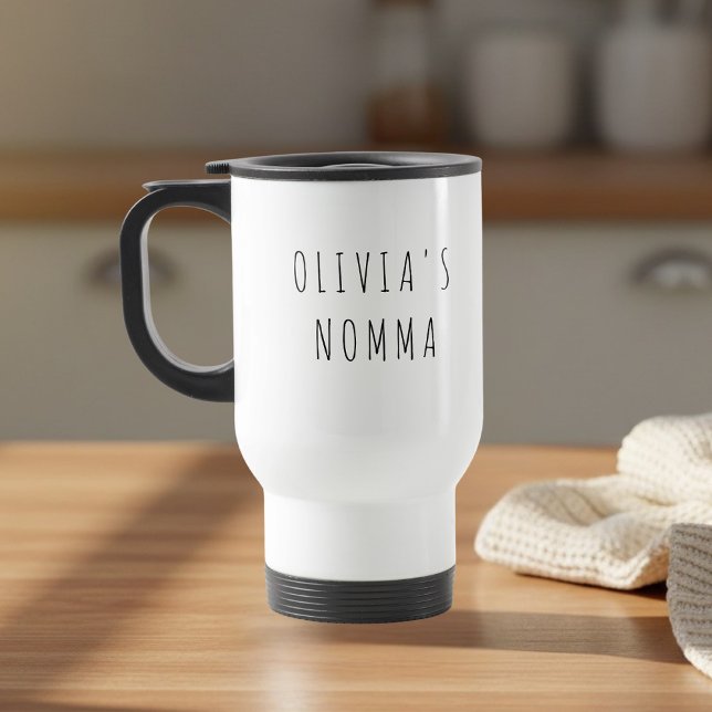 Personalized Grandma Photo | Custom Name Travel Mug (Creator Uploaded)