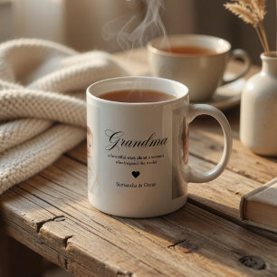 Personalized Grandma Photo Mug Custom Grandmother 