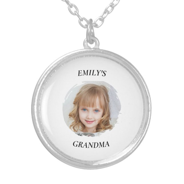Personalized Grandma Photo Necklace (Front)